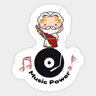 Music life power cool design Sticker